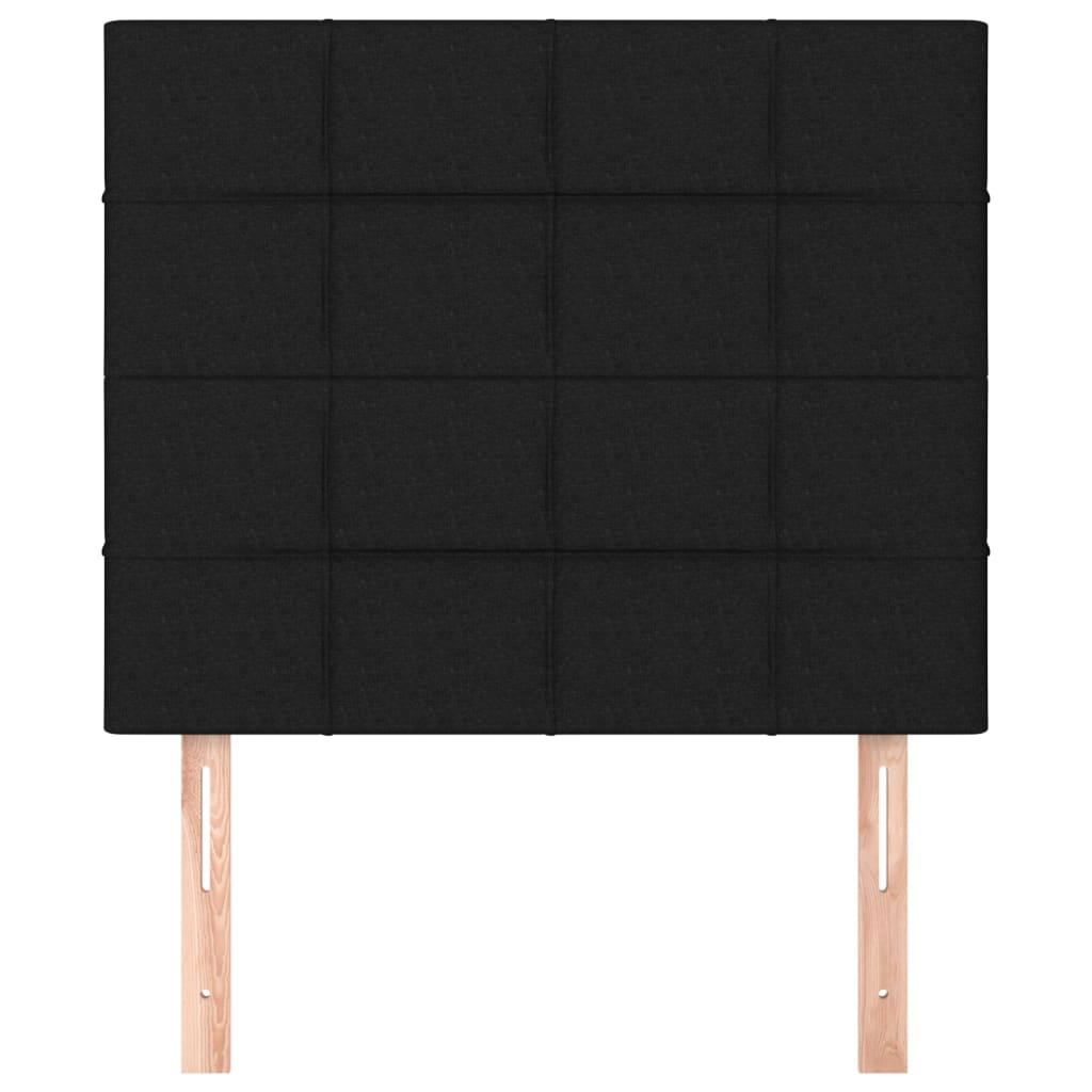 2 db fekete szövet fejtámla 90x5x78/88 cm
