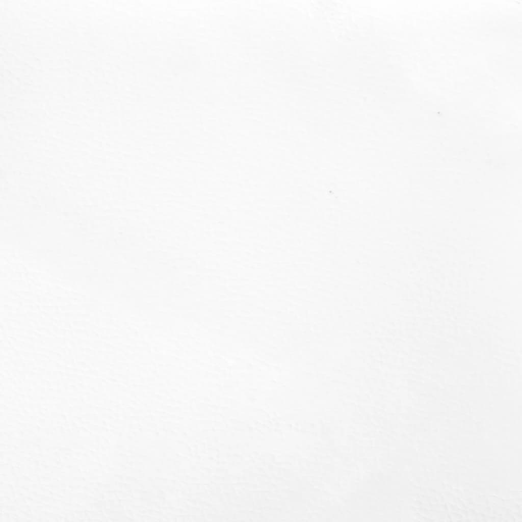 fehér műbőr fejtámla szárnyakkal 183x23x118/128 cm