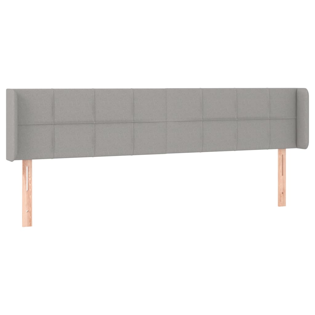 világosszürke szövet fejtámla 203x16x78/88 cm