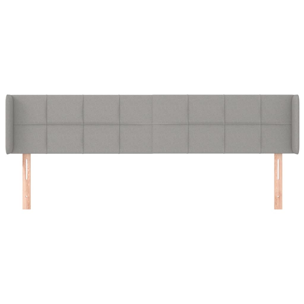 világosszürke szövet fejtámla 203x16x78/88 cm