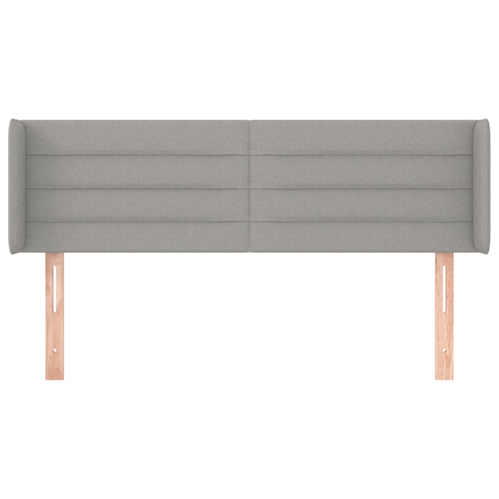 világosszürke szövet fejtámla 147x16x78/88 cm