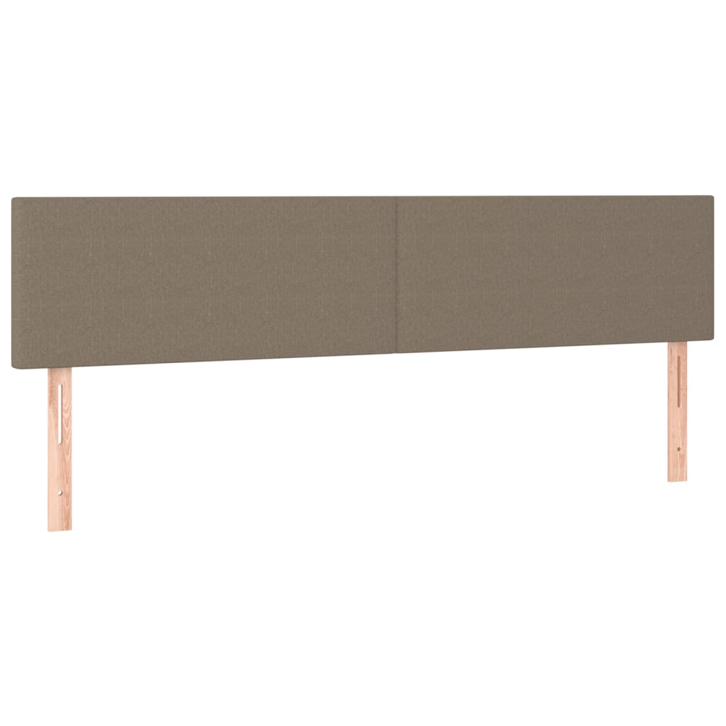 tópszínű szövet LED-es fejtámla 180x5x78/88 cm