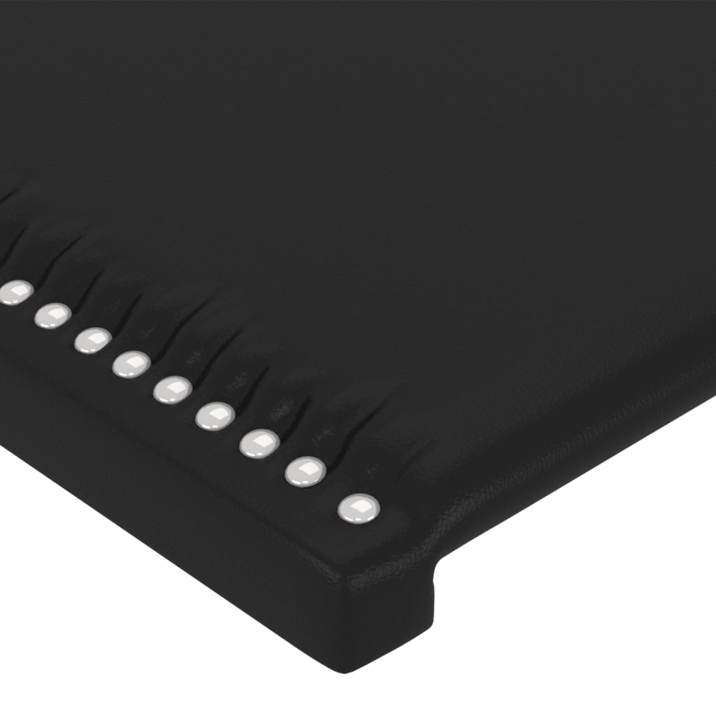 fekete műbőr LED-es fejtámla 100 x 5 x 78/88 cm