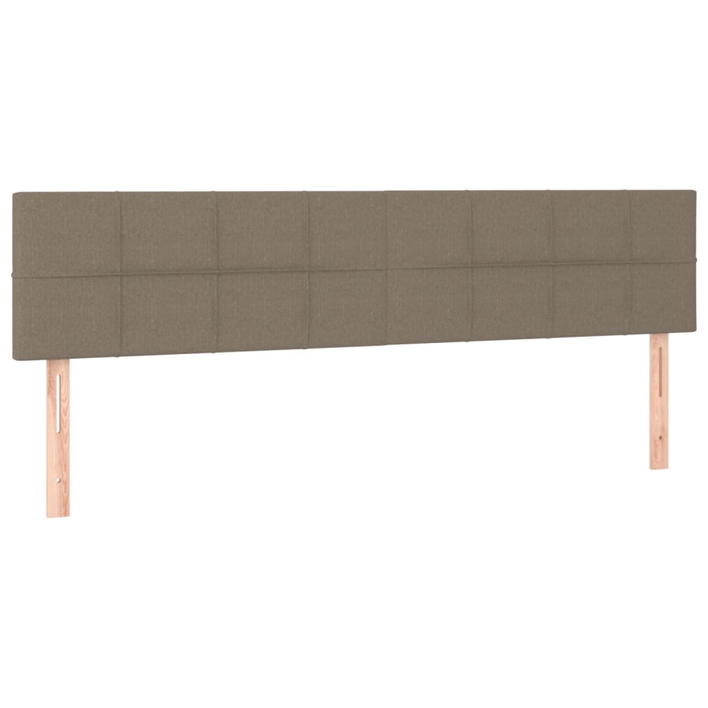 tópszínű szövet LED-es fejtámla 160x5x78/88 cm