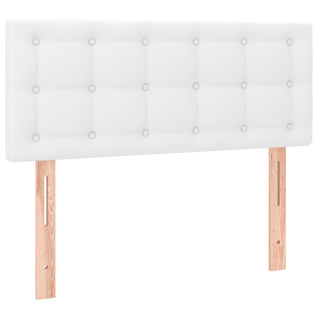 fehér műbőr LED-es fejtámla 90 x 5 x 78/88 cm