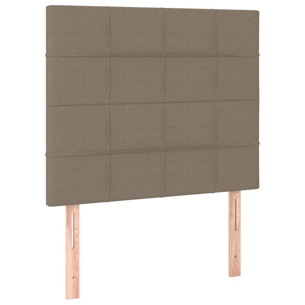 tópszínű szövet LED-es fejtámla 80x5x118/128 cm