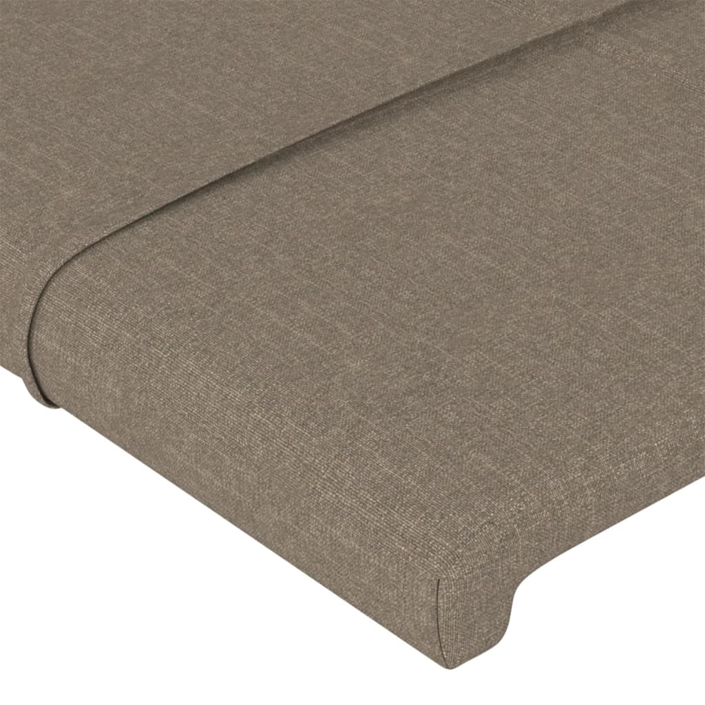 tópszínű szövet LED-es fejtámla 100x5x118/128 cm