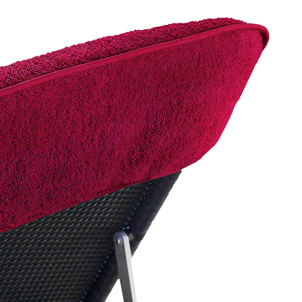 6 db burgundi vörös 400 GSM szövet strandtörölköző 60 x 135 cm