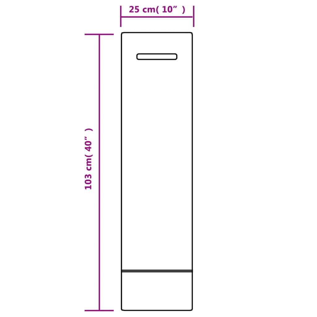 10 db sötétzöld HDPE homokzsákok 103 x 25 cm