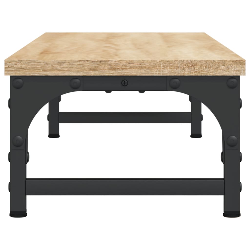 sonoma tölgy színű szerelt fa monitorállvány 85 x 23 x 14 cm