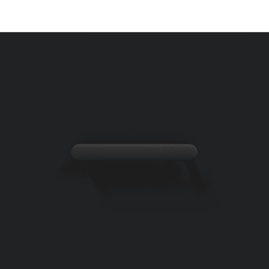 fekete szerelt fa TV-szekrény 80 x 36 x 50 cm