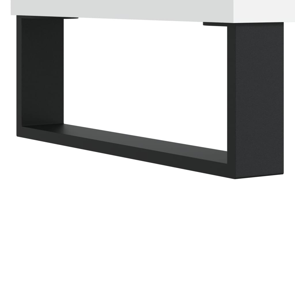 fehér szerelt fa TV-szekrény 150 x 30 x 50 cm