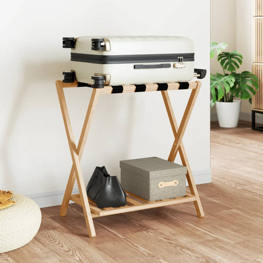 bambusz bőröndtartó 68 x 38 x 58 cm