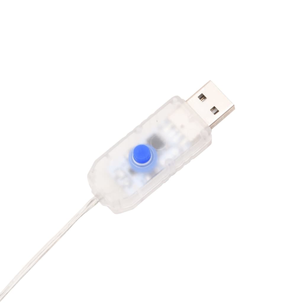 karácsonyi jégcsapfény 100 LED meleg fehér 10 m akril PVC