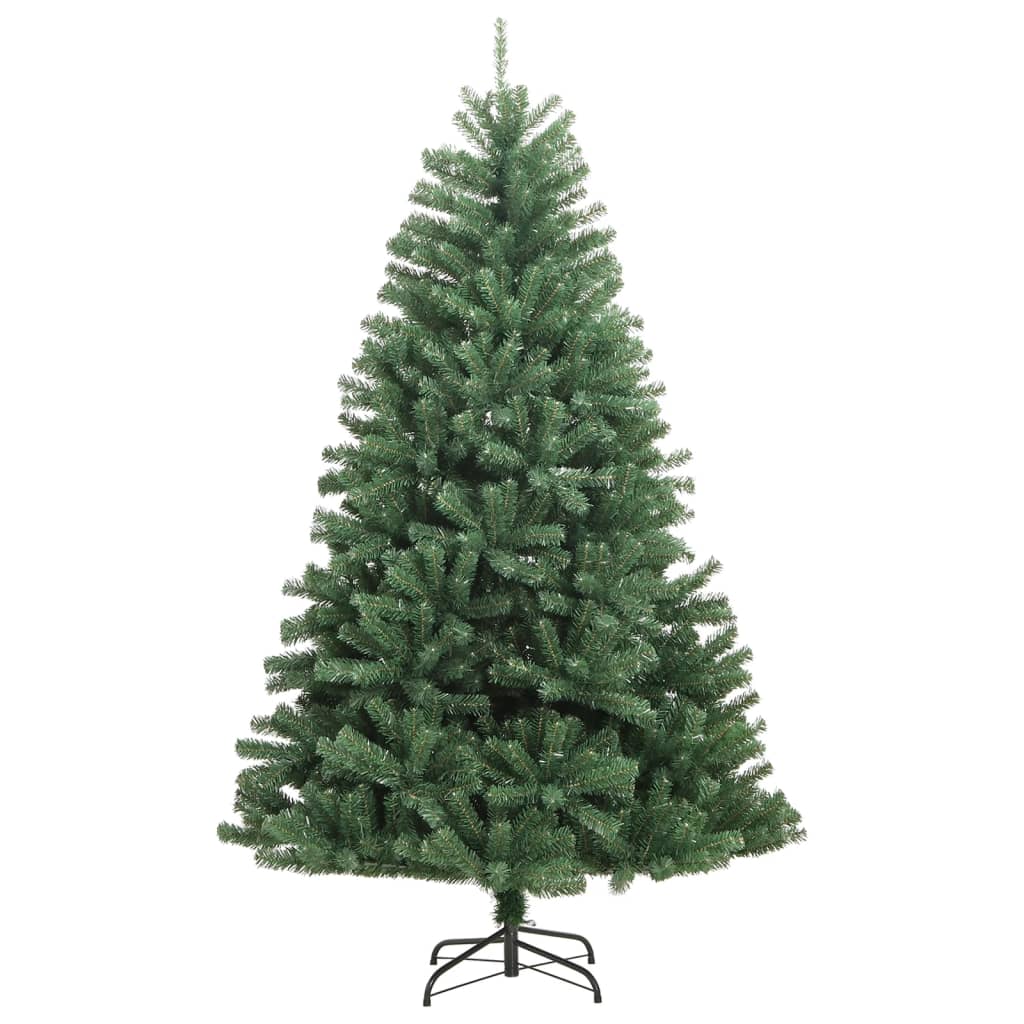 zöld csuklópántos műkarácsonyfa állvánnyal 240 cm