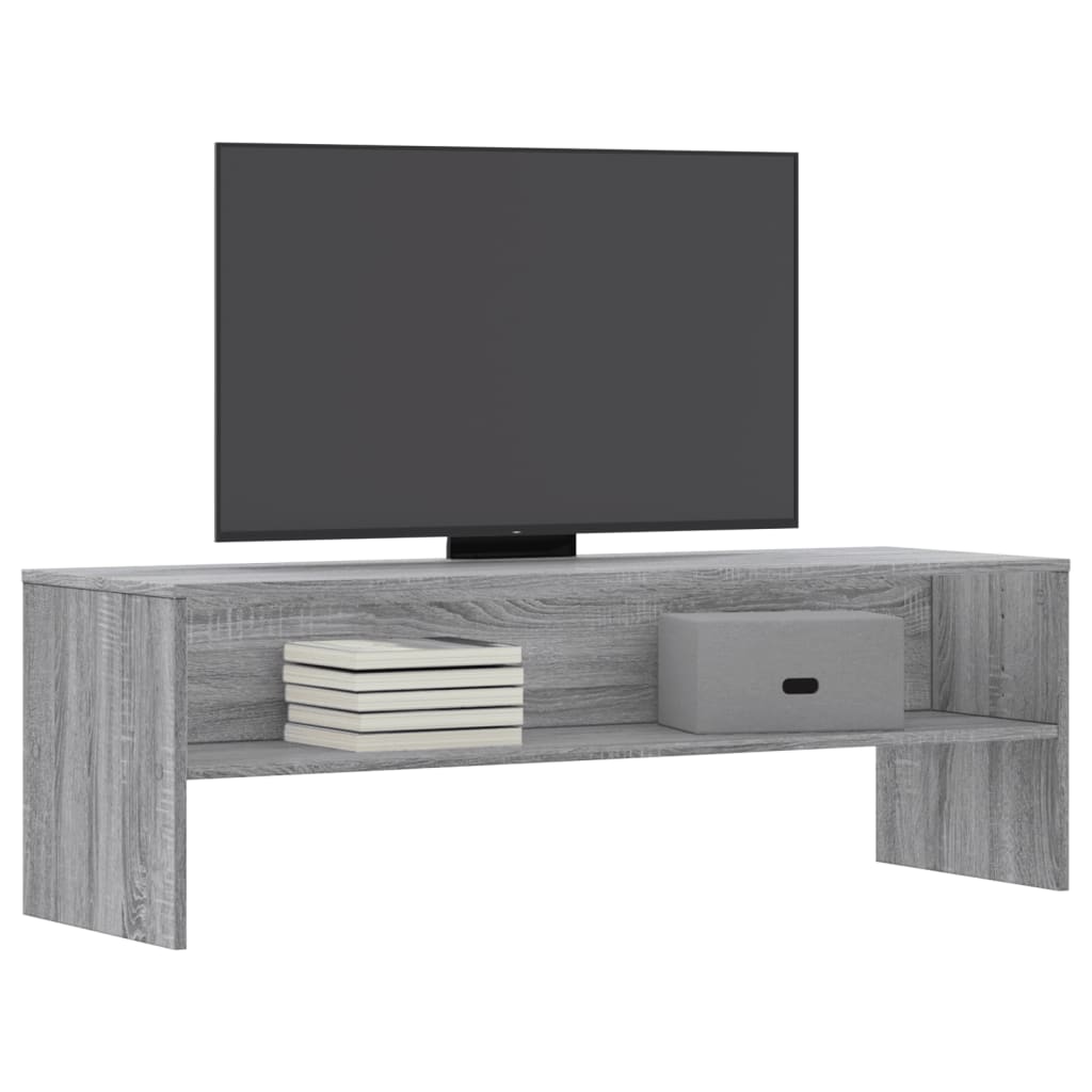 szürke sonoma színű szerelt fa TV-szekrény 120 x 40 x 40 cm