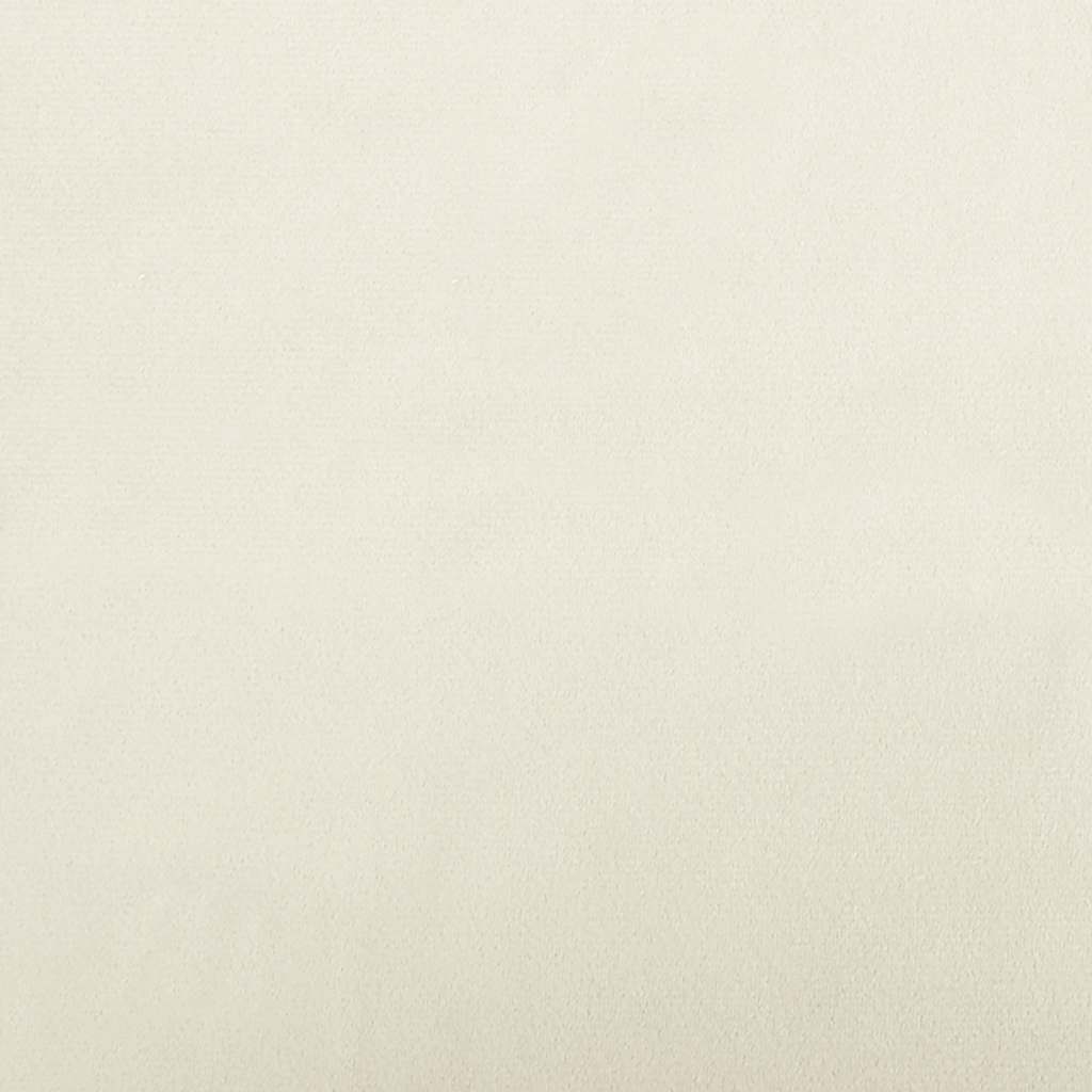 krémszínű bársony gyerekkanapé 80 x 45 x 30 cm