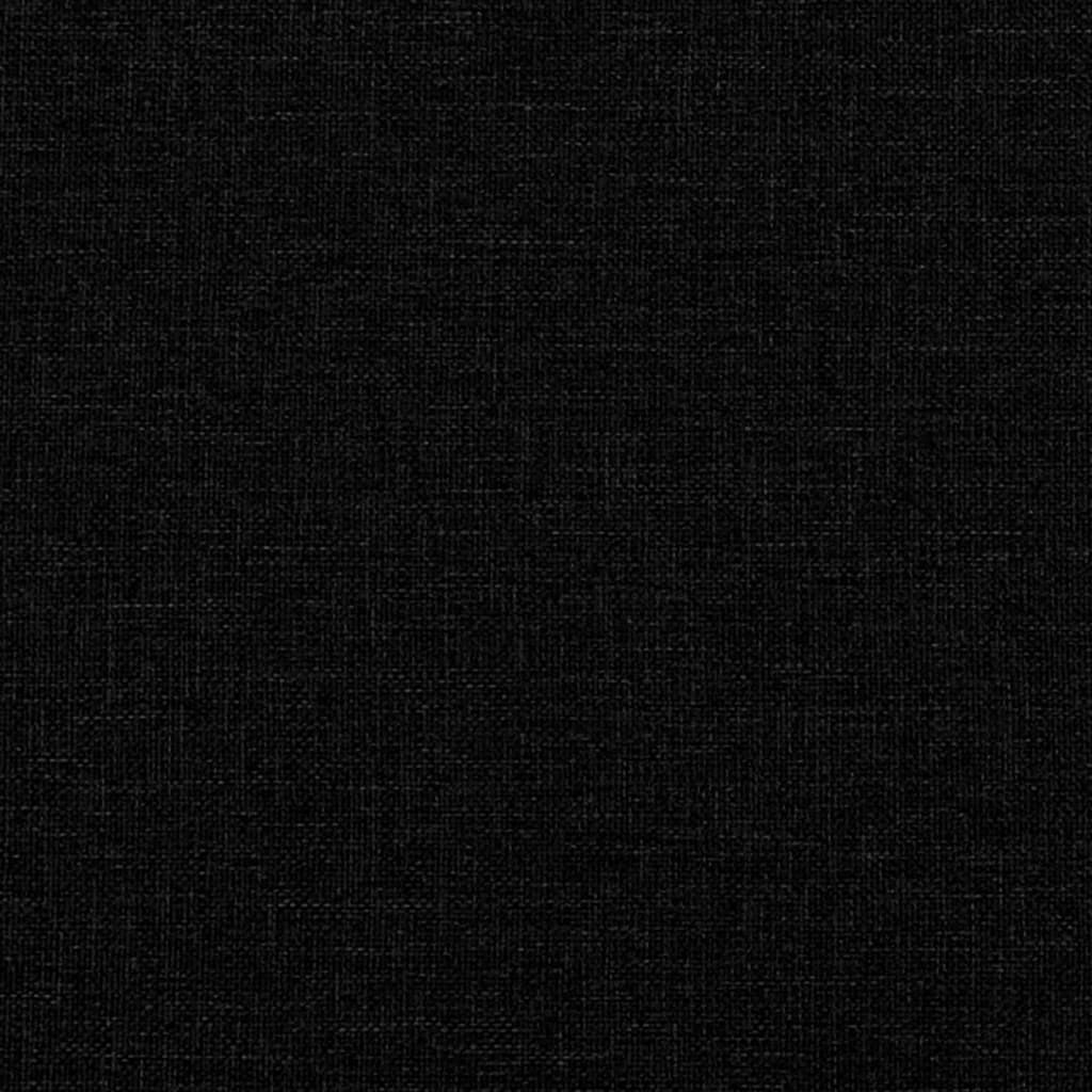 fekete kihúzható szövet heverő 90x200 cm