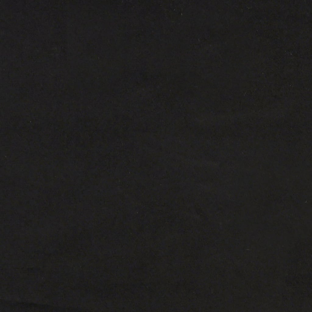 fekete kihúzható bársony heverő fiókkal 90 x 200 cm