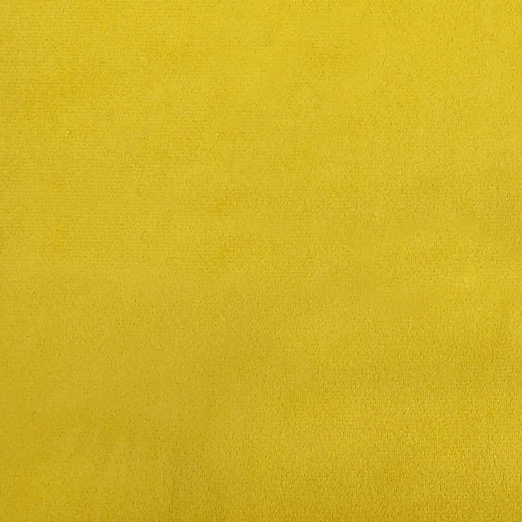 sárga kihúzható bársonyheverő 100 x 200 cm