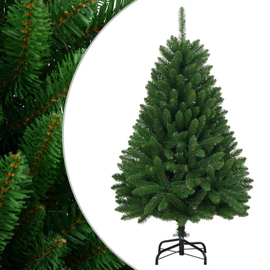 zöld csuklópántos műkarácsonyfa állvánnyal 120 cm