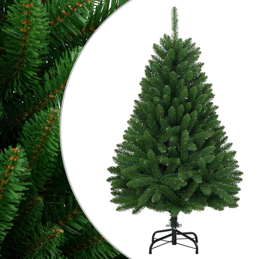 zöld csuklópántos műkarácsonyfa állvánnyal 150 cm