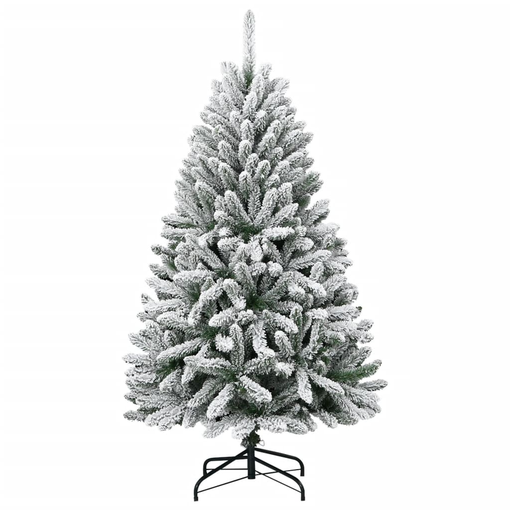 csuklópántos műkarácsonyfa hóval 150 cm
