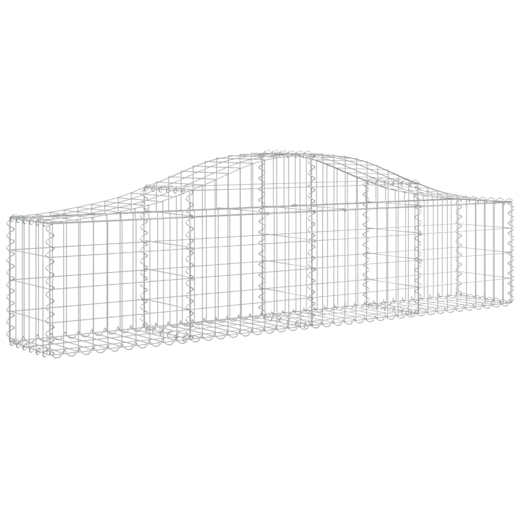 5 db íves horganyzott vas gabion kosár 200x30x40/60 cm