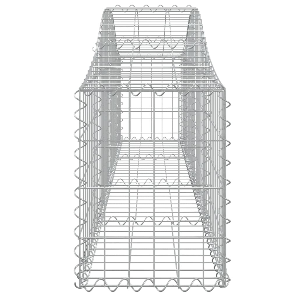 10 db íves horganyzott vas gabion kosár 200x30x40/60 cm