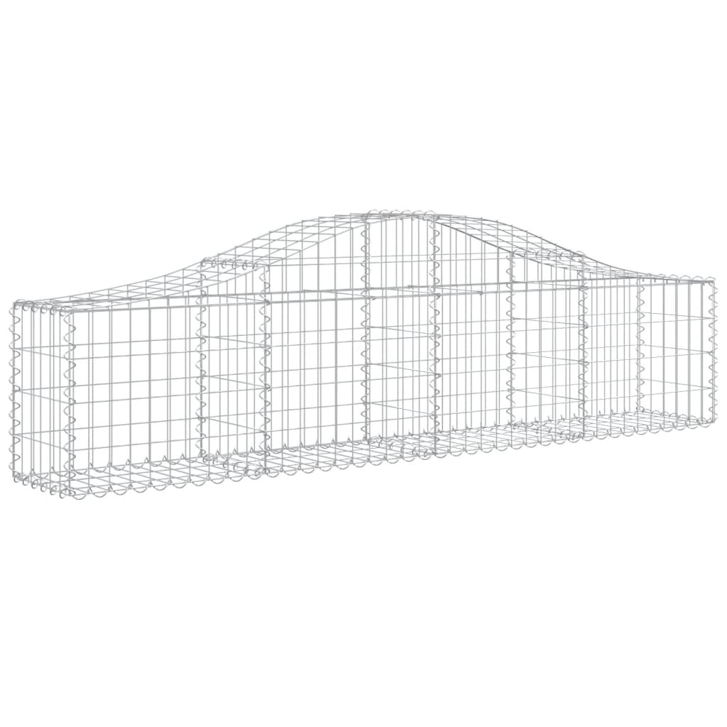 11 db íves horganyzott vas gabion kosár 200x30x40/60 cm