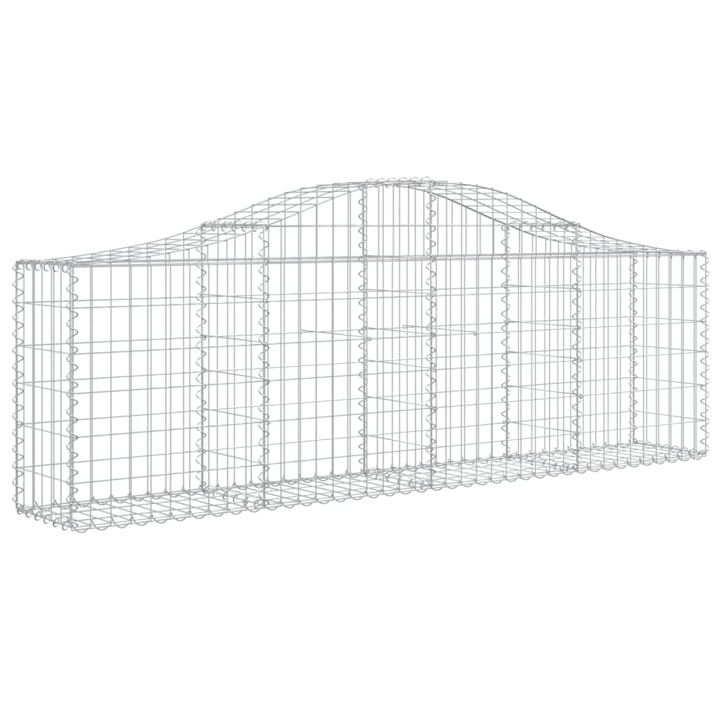 25 db íves horganyzott vas gabion kosár 200x30x60/80 cm