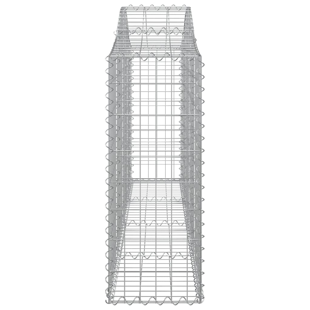 10 db íves horganyzott vas gabion kosár 200x30x80/100 cm