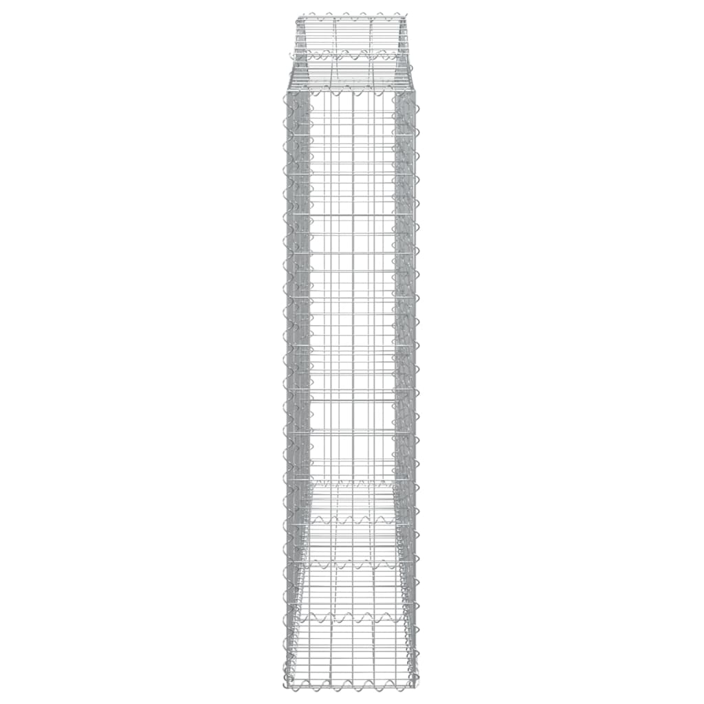 10 db íves horganyzott vas gabion kosár 200x30x140/160 cm