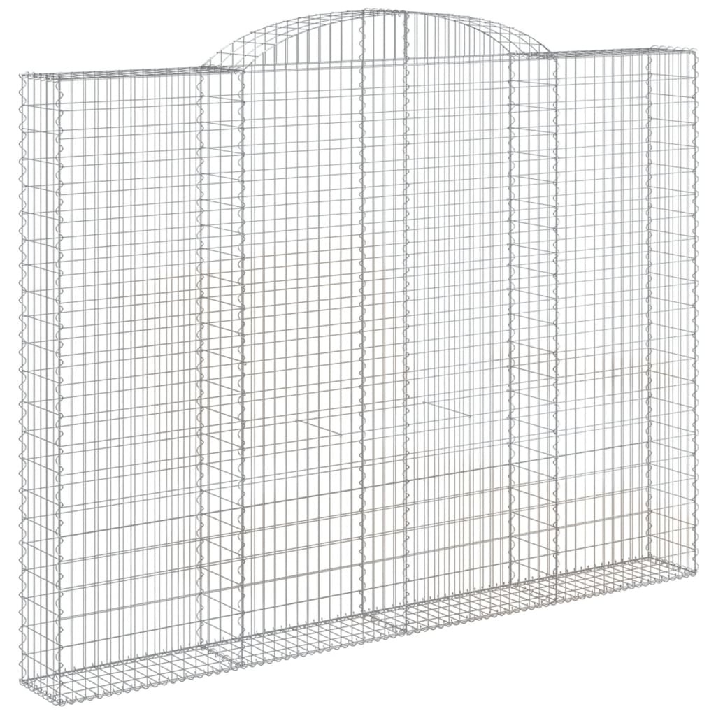 10 db íves horganyzott vas gabion kosár 300x30x220/240 cm