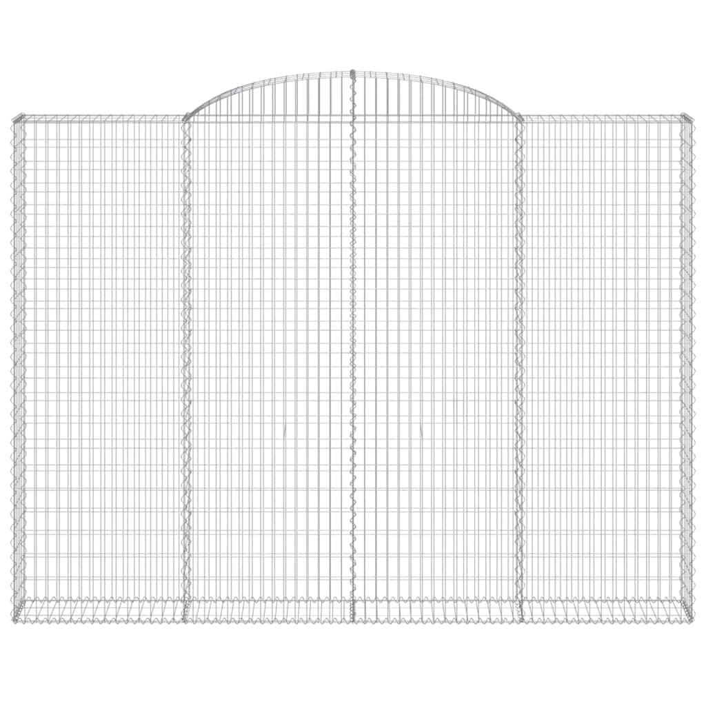 10 db íves horganyzott vas gabion kosár 300x30x220/240 cm