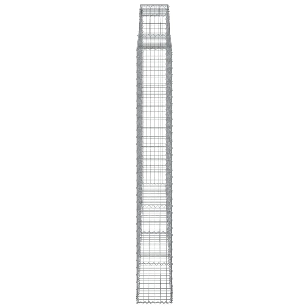 10 db íves horganyzott vas gabion kosár 300x30x220/240 cm