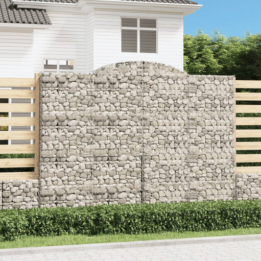 10 db íves horganyzott vas gabion kosár 300x30x220/240 cm