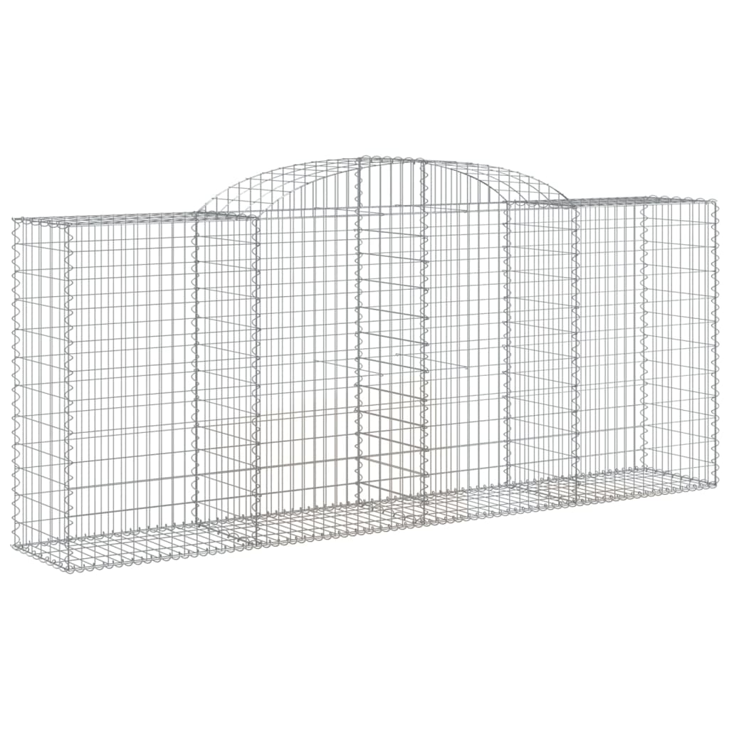10 db íves horganyzott vas gabion kosár 300x50x120/140 cm