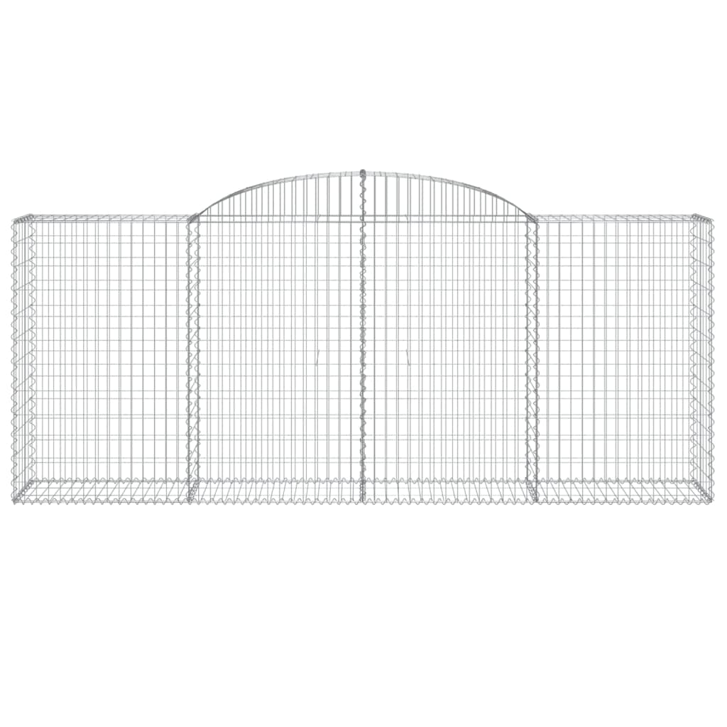 10 db íves horganyzott vas gabion kosár 300x50x120/140 cm