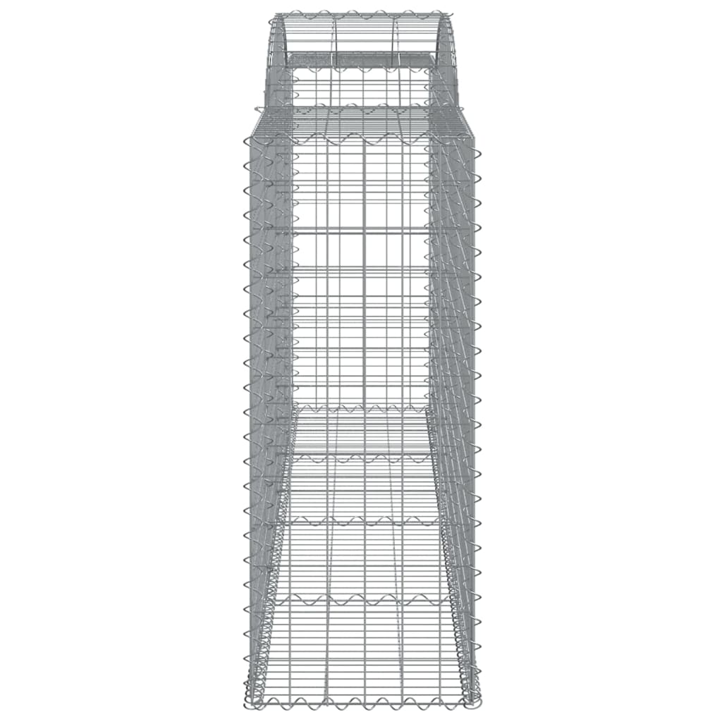 10 db íves horganyzott vas gabion kosár 300x50x120/140 cm