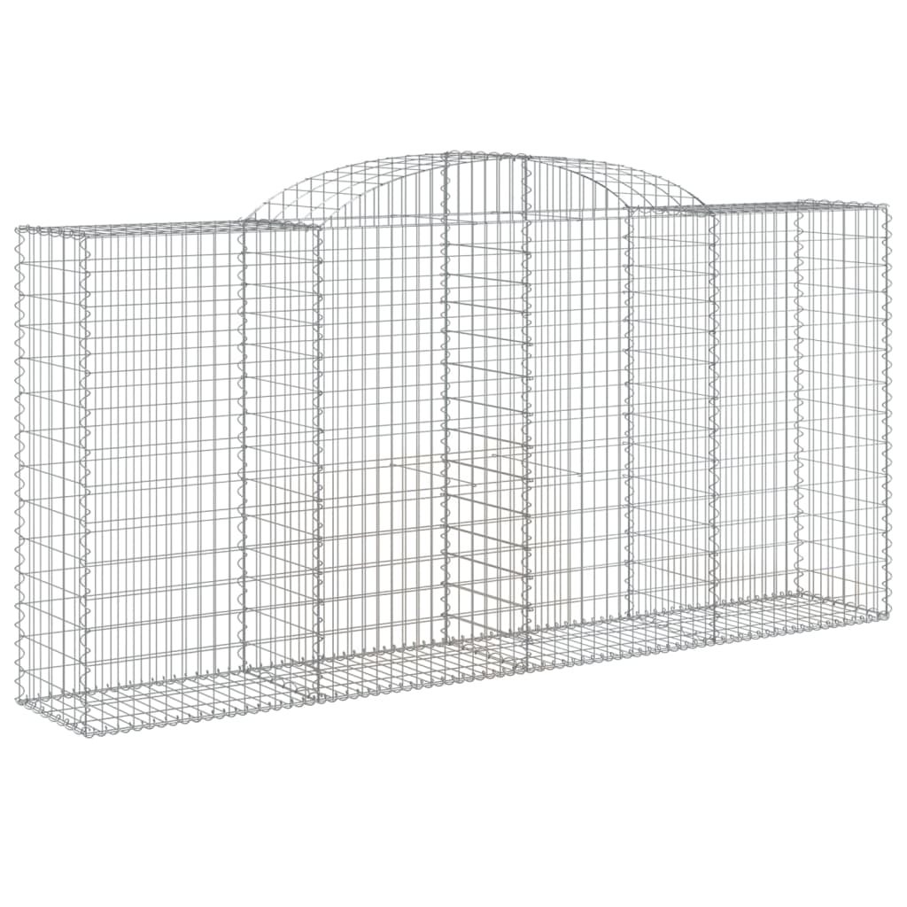 10 db íves horganyzott vas gabion kosár 300x50x140/160 cm