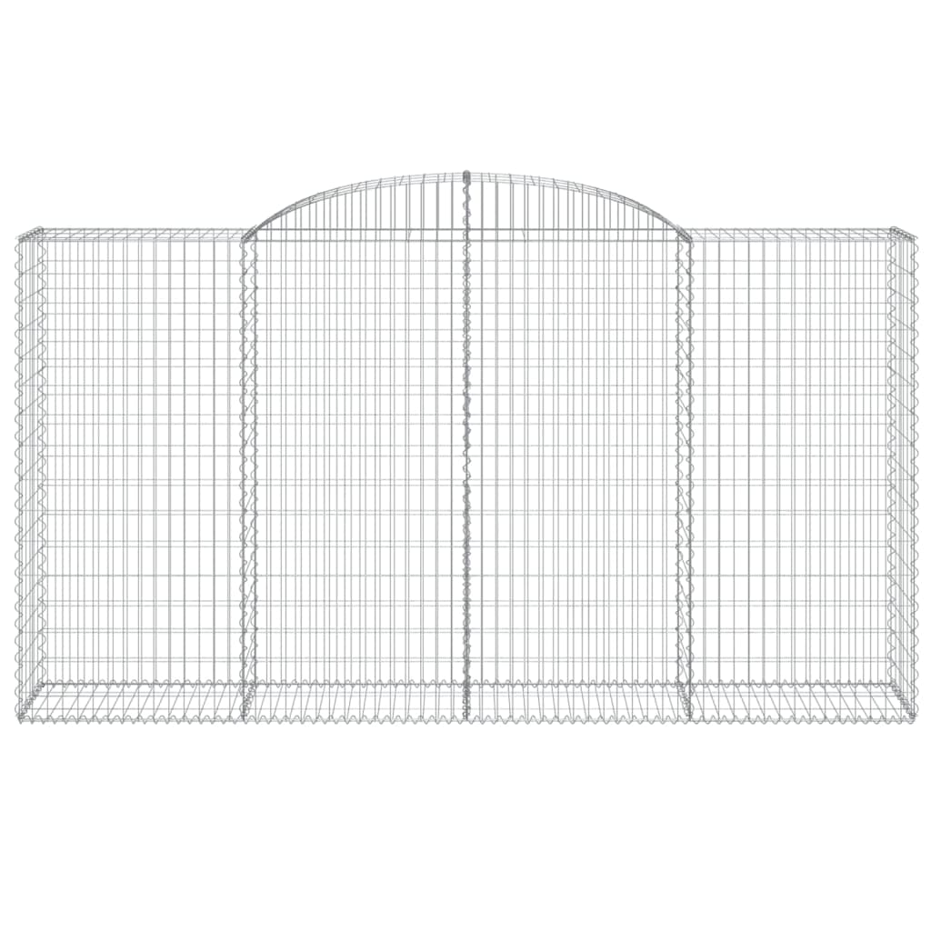 10 db íves horganyzott vas gabion kosár 300x50x160/180 cm