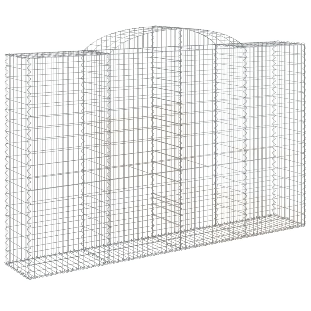 10 db íves horganyzott vas gabion kosár 300x50x180/200 cm
