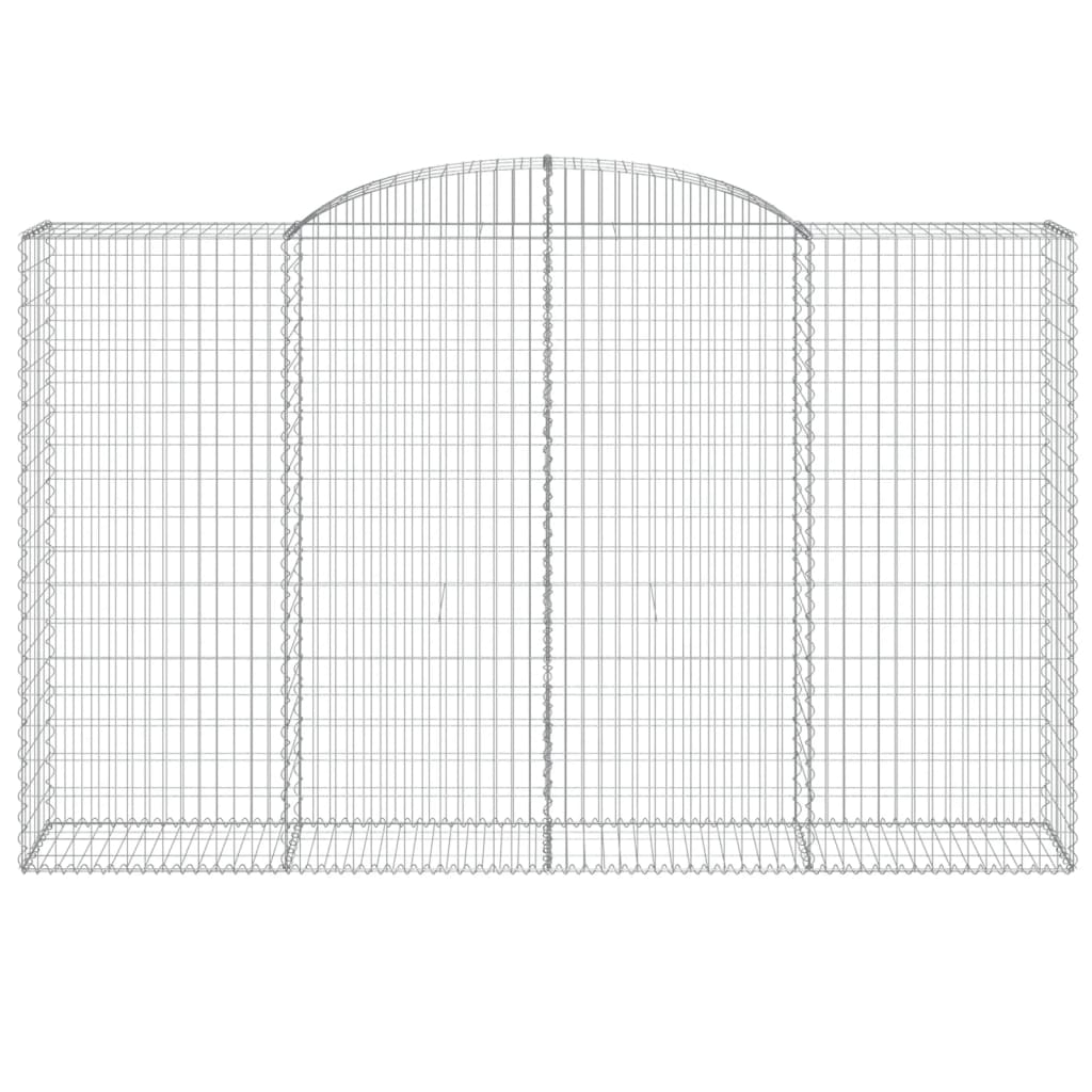 10 db íves horganyzott vas gabion kosár 300x50x180/200 cm