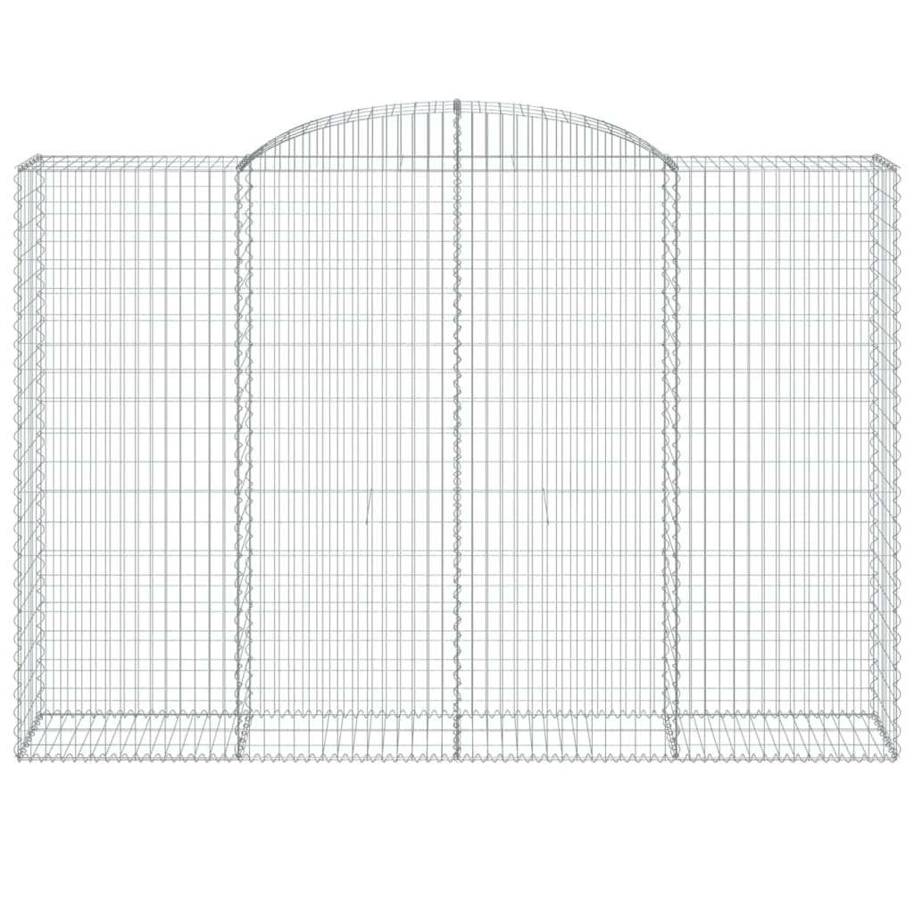 10 db íves horganyzott vas gabion kosár 300x50x200/220 cm