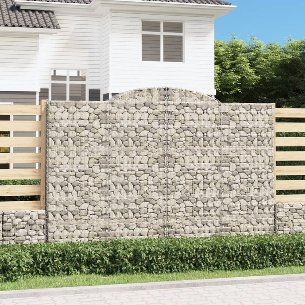 10 db íves horganyzott vas gabion kosár 300x50x200/220 cm