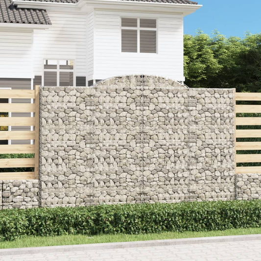10 db íves horganyzott vas gabion kosár 300x50x200/220 cm