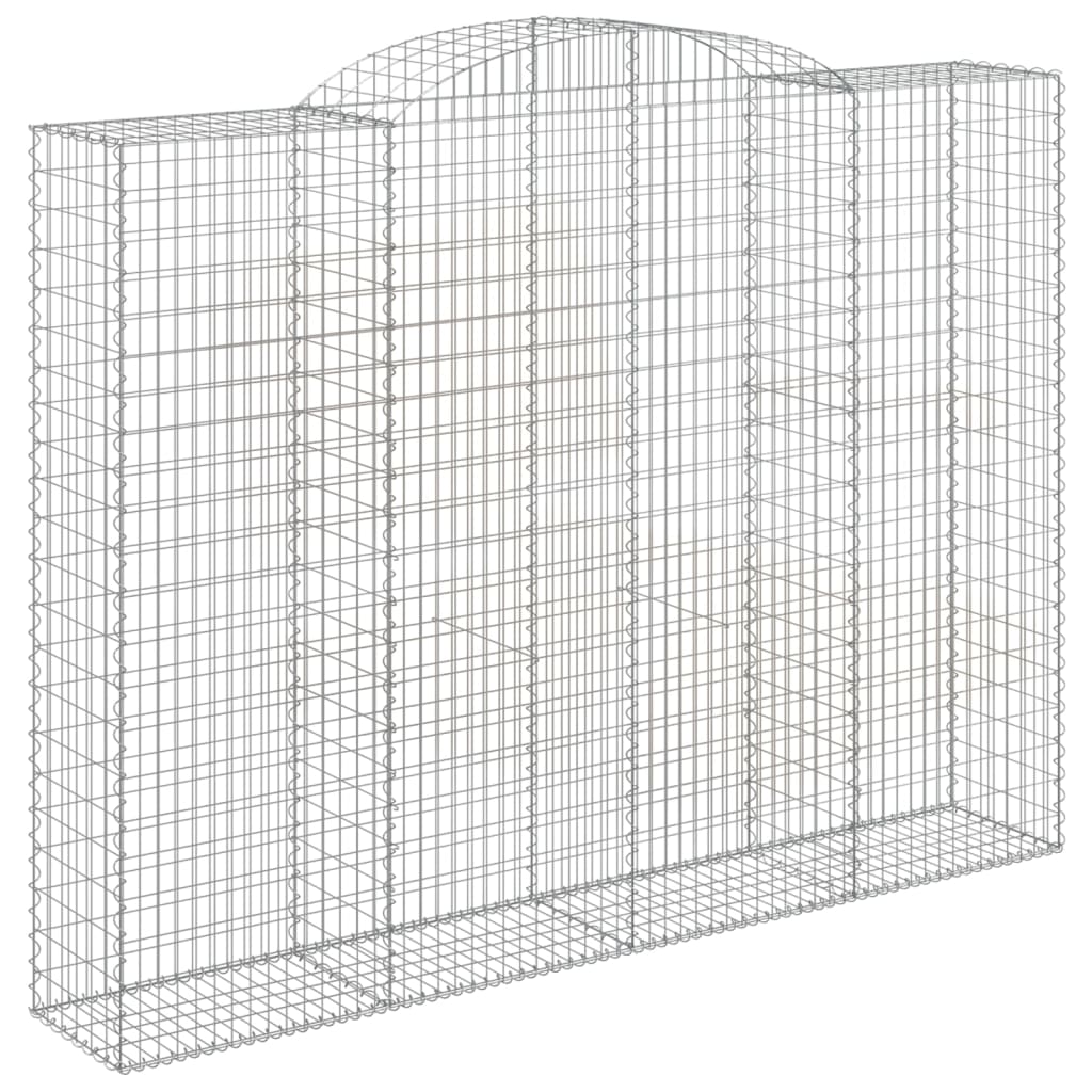 10 db íves horganyzott vas gabion kosár 300x50x220/240 cm
