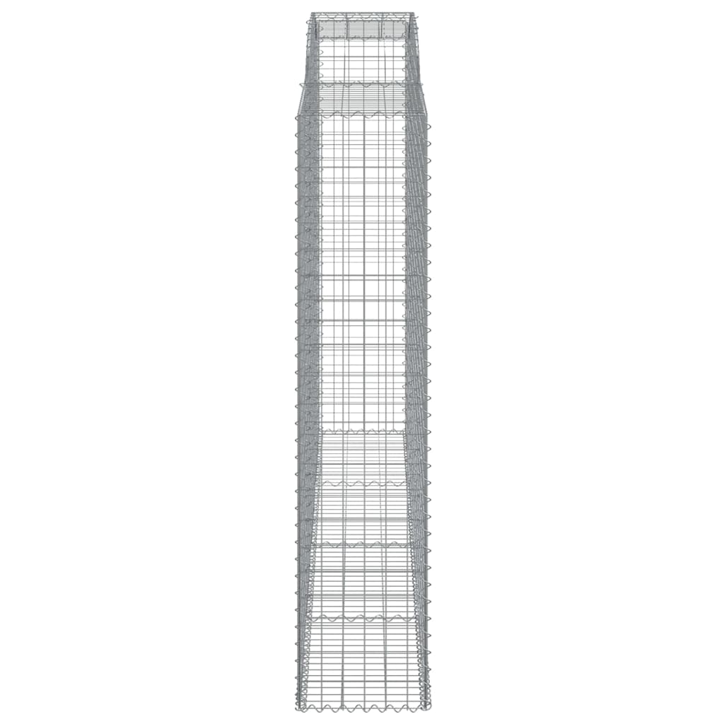 10 db íves horganyzott vas gabion kosár 300x50x220/240 cm