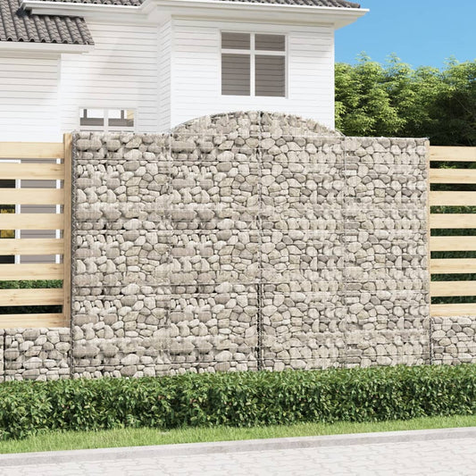 10 db íves horganyzott vas gabion kosár 300x50x220/240 cm